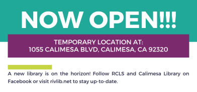 Temporary location open
